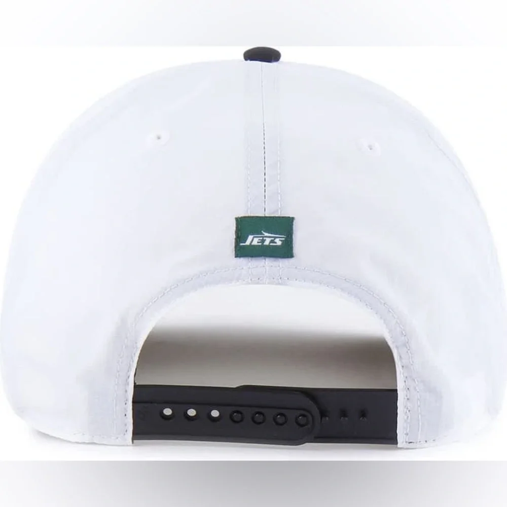 Men's '47 White/Black New York Jets Suburbia Hitch Two-Tone Adjustable Hat